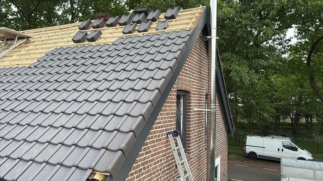 Foto: nieuwe dakpannen in Dorst